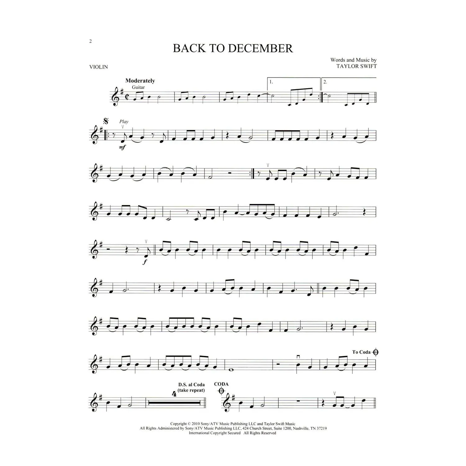Hal Leonard Taylor Swift Play-Along Violine Notenheft Online-Audio