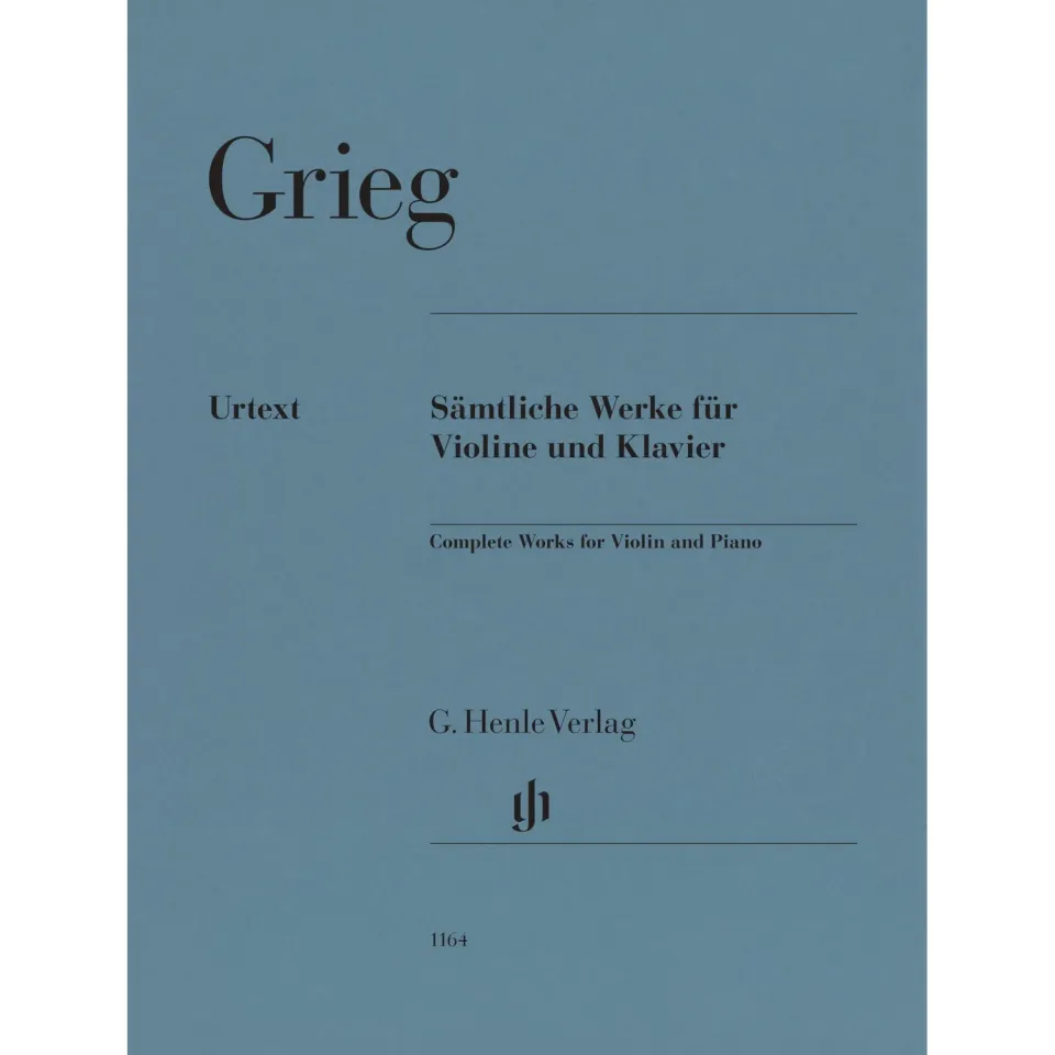 Henle Grieg Sämtliche Werke Violine Klavier Noten Urtext