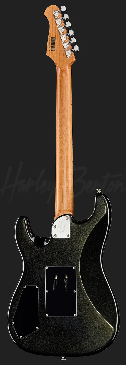 Harley Benton ST-80FR MN E-Gitarre Lime Sparkle HH