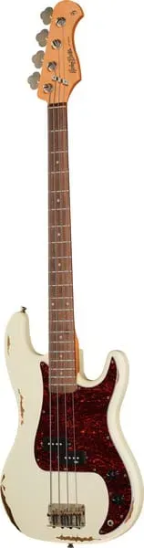 Harley Benton PB-62LA E-Bass Aged Olympic White Precision
