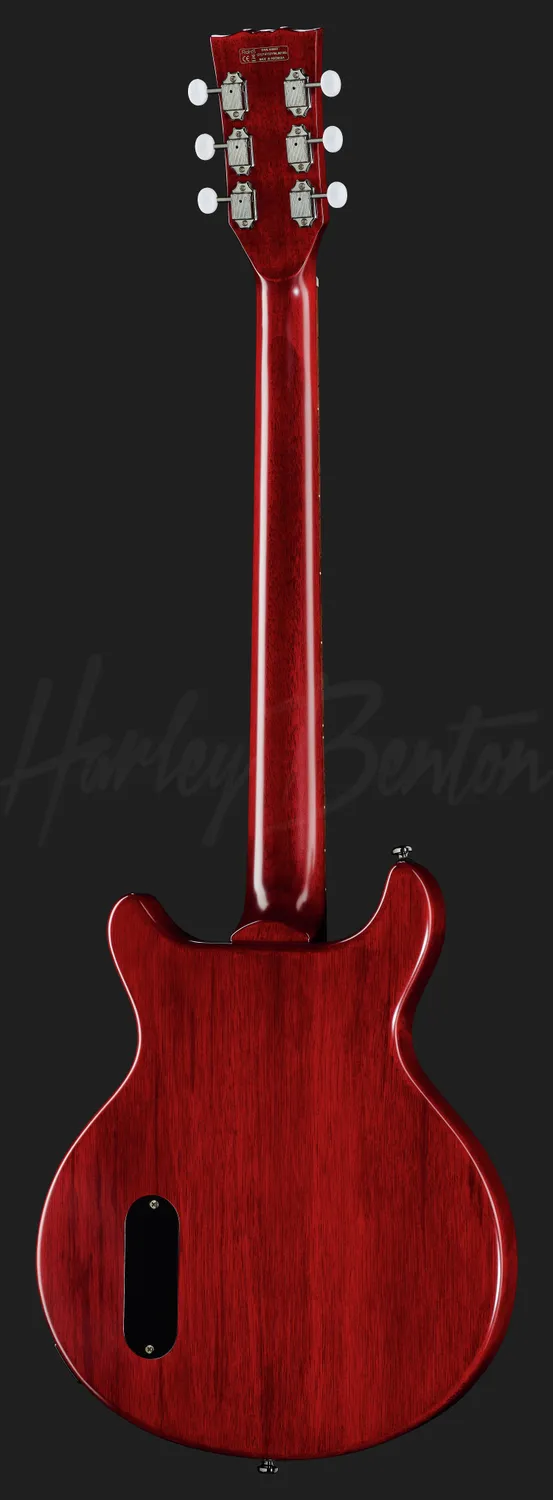Harley Benton DC-Junior E-Gitarre Faded Cherry P90