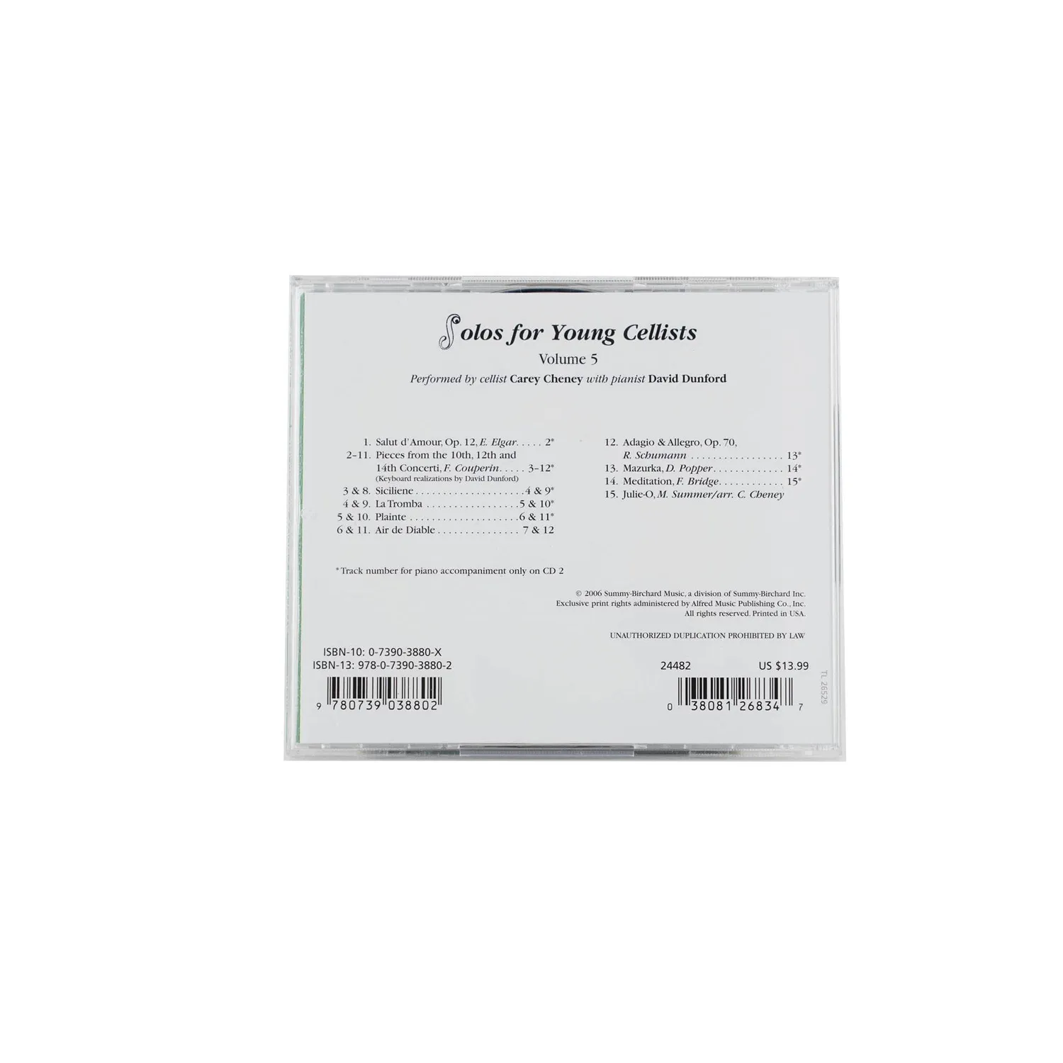 Cheney Solos for Young Cellists Vol. 5 Cello CD Playback