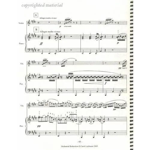 Shar Leybourn Mendelssohn Op.64 Klavierbegleitung e-moll