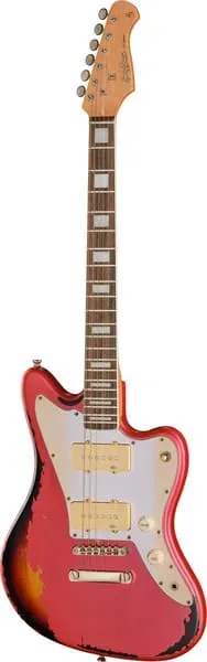 Harley Benton JA-60HA E-Gitarre Candy Apple Aged