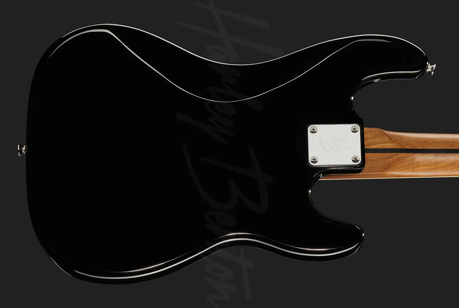 Harley Benton MV-4P LH E-Bass Black Linkshänder Alnico