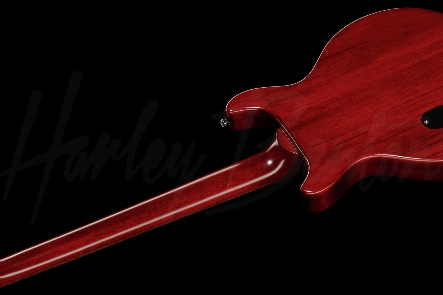 Harley Benton DC-Junior E-Gitarre Faded Cherry P90