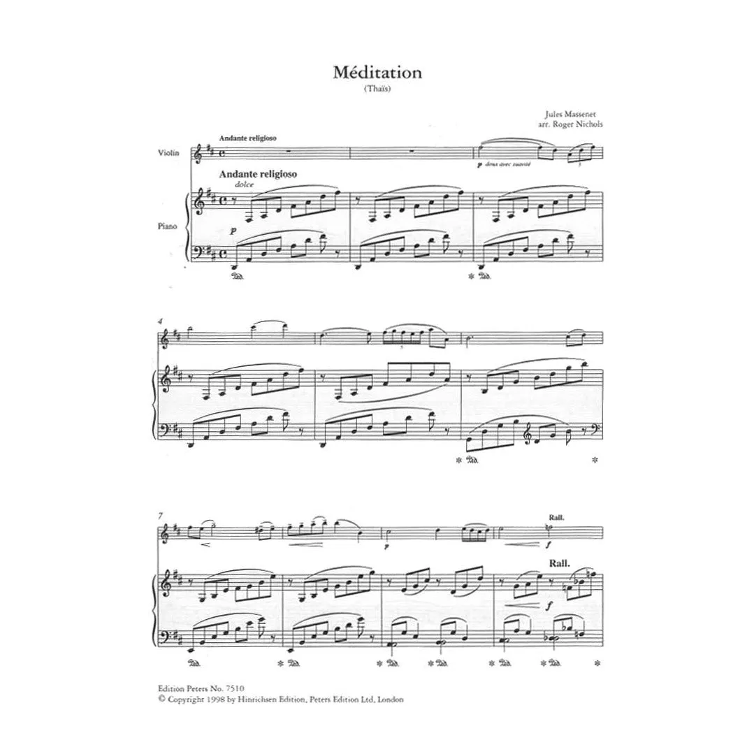 Massenet Méditation Thaïs Violine Noten
