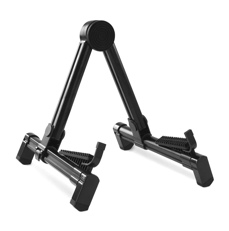 Rocktile GSF-2020B Gitarrenständer schwarz klappbar Alu