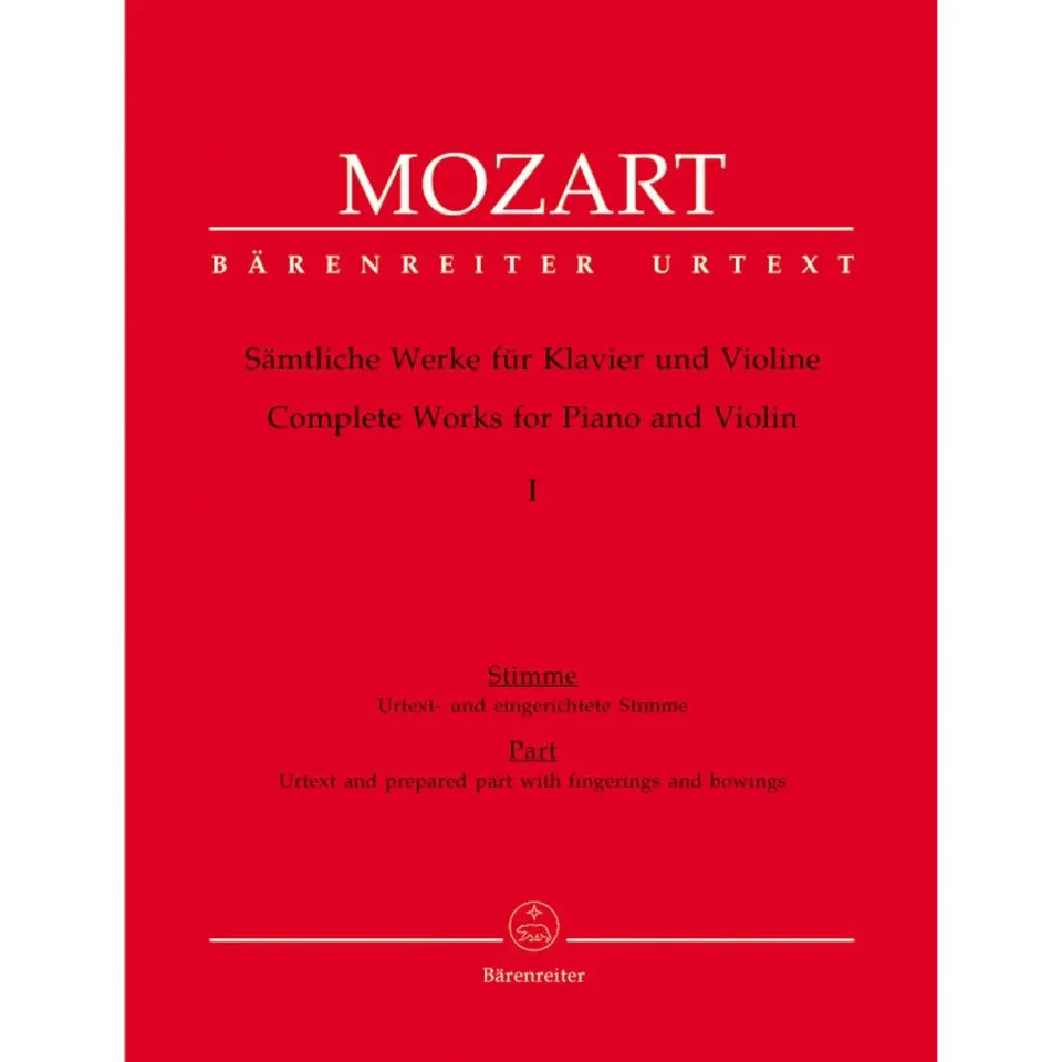 Bärenreiter Mozart Klavier Violine Noten Band 1 Urtext