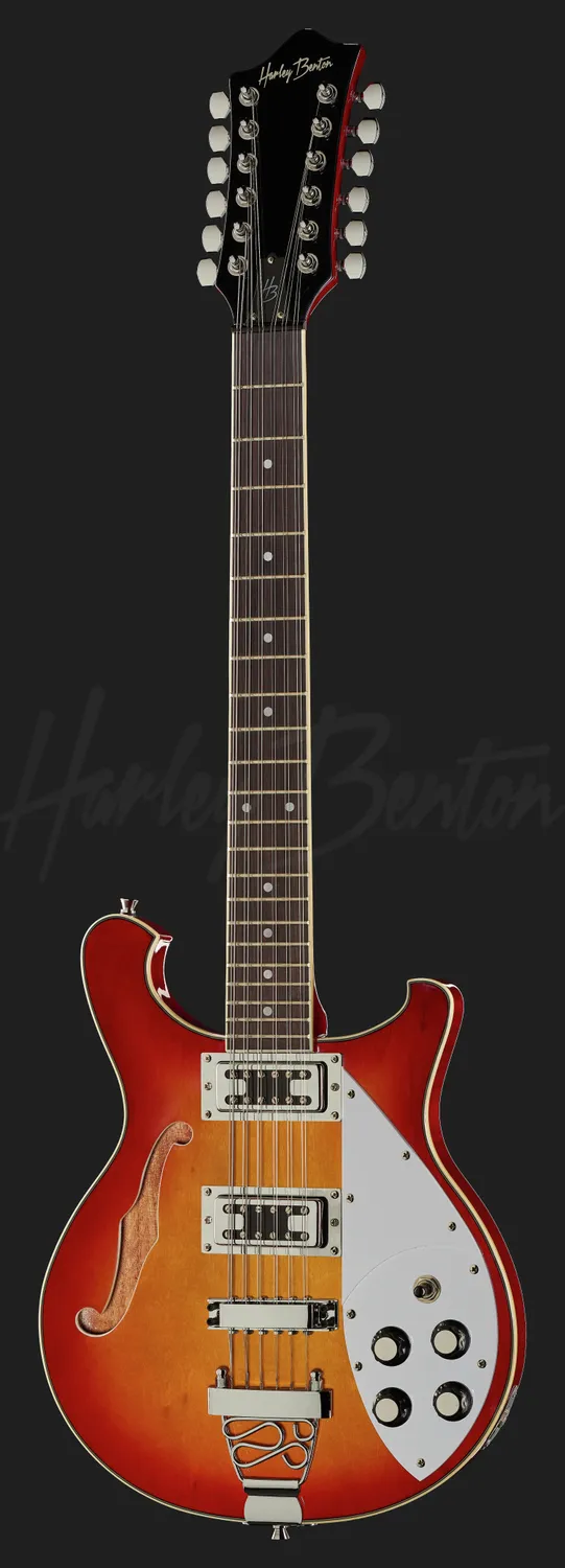 Harley Benton Tribute RB-612 E-Gitarre Cherry Sunburst 12-saitig