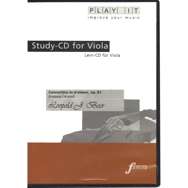 Peters Beer Concertino d-Moll Play-Along-CD Viola
