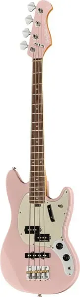 Harley Benton MV-4MSB E-Bass Shortscale Shell Pink