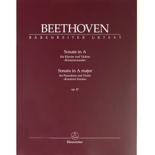 Bärenreiter Beethoven Kreutzer-Sonate op. 47 Noten Violine Klavier Urtext