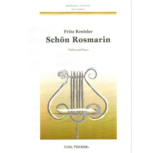 Fritz Kreisler Schön Rosmarin Geigenoten Klavier Fischer