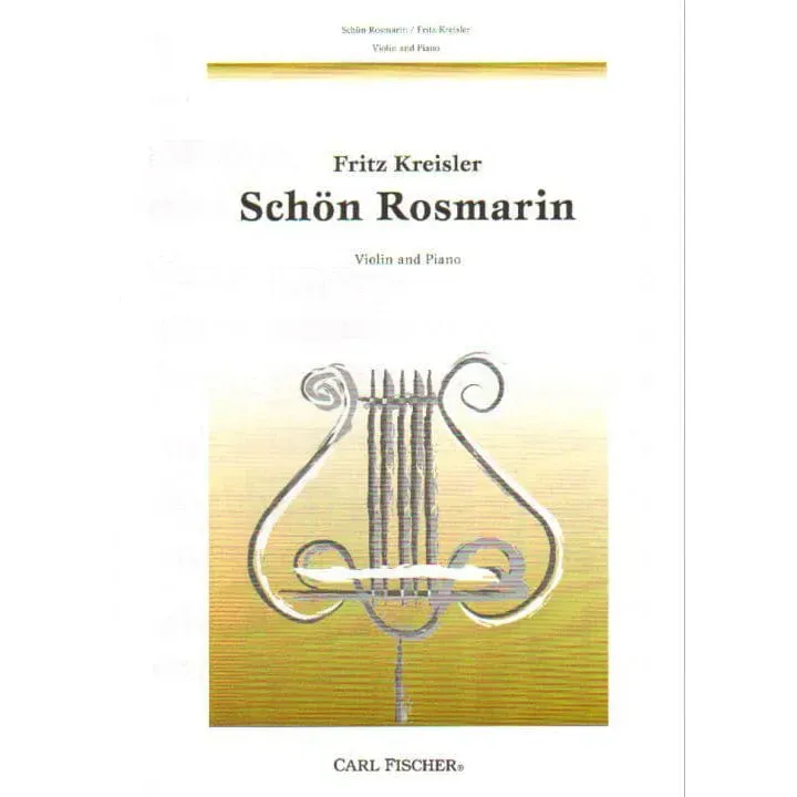Fritz Kreisler Schön Rosmarin Geigenoten Klavier Fischer