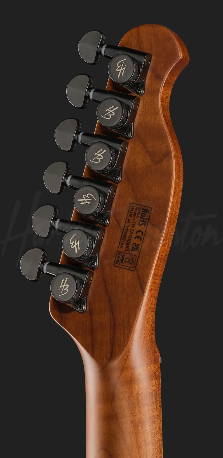 Harley Benton Fusion-T II EMG MN HT E-Gitarre Satin Black Hardtail