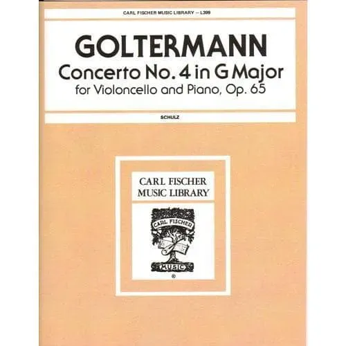 Shar Music Goltermann Konzert Nr. 4 Noten Cello