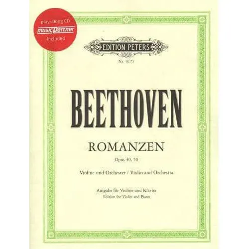 Peters Beethoven 2 Romanzen Op 40 50 Noten Violine CD
