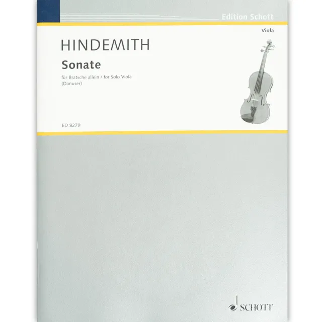 Schott Hindemith Sonate 1937 Noten Viola solo Urtext