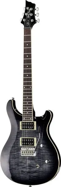 Harley Benton CST-24T Black Flame E-Gitarre Ahorn