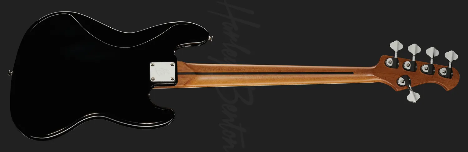 Harley Benton MV-5JB LH E-Bass Schwarz 5-saitig links
