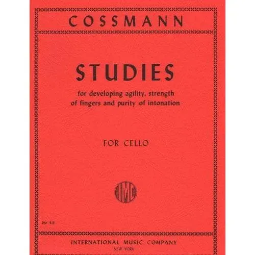 International Music Cossmann Etüden Noten Cello Fingerfertigkeit