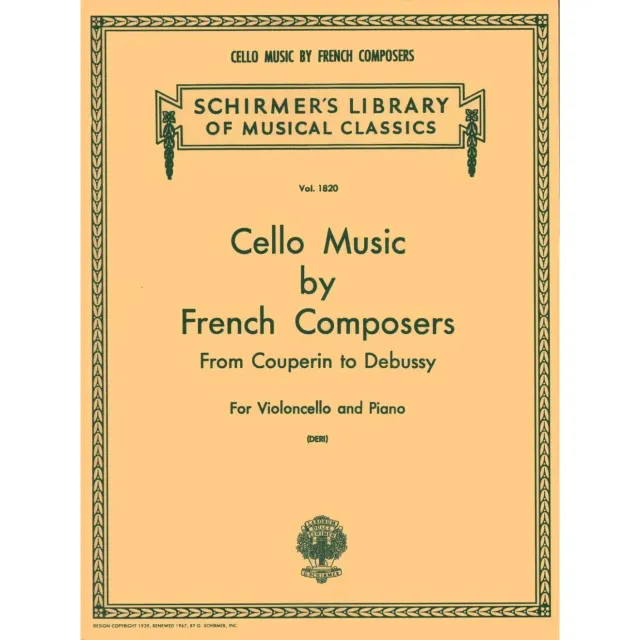 Shar Music French Composers Notenband für Cello