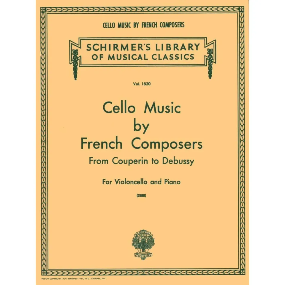 Shar Music French Composers Notenband für Cello