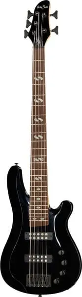 Harley Benton B-550 E-Bass Schwarz 5-saitig aktiv
