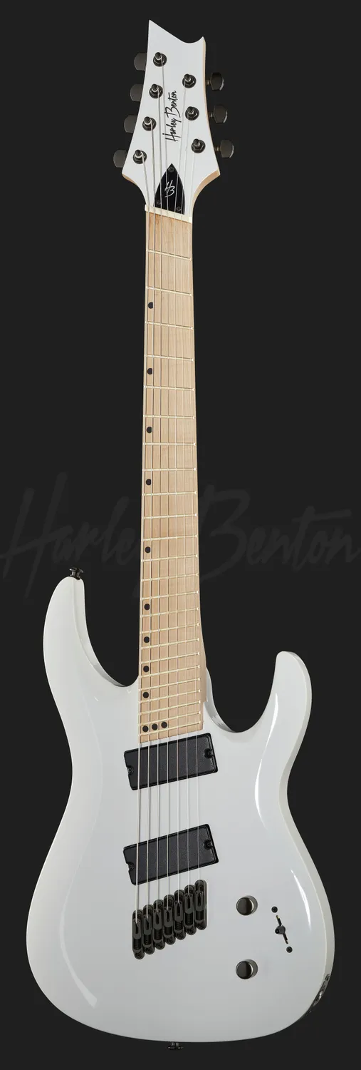 Harley Benton Progressive R-457MN WH E-Gitarre 7-saitig weiß