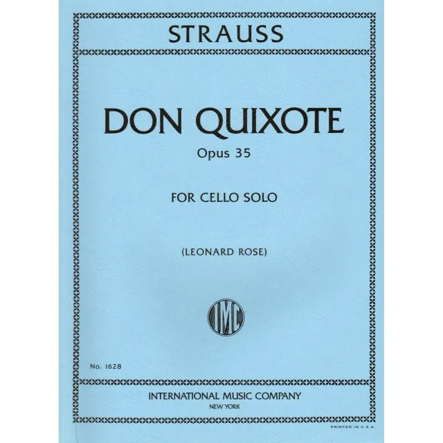 Shar Music Strauss Don Quixote Op 35 Cello-Noten Rose