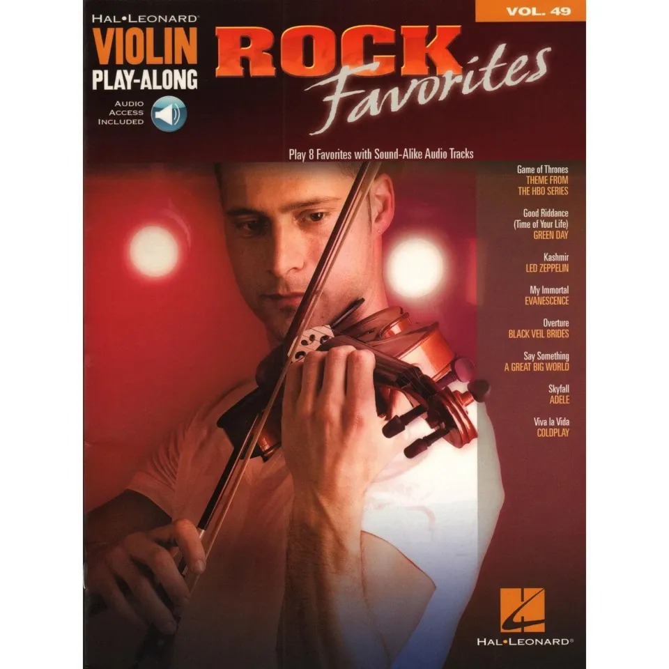 Shar Music Violin Play-Along Vol. 49 Noten Rock 8 Titel