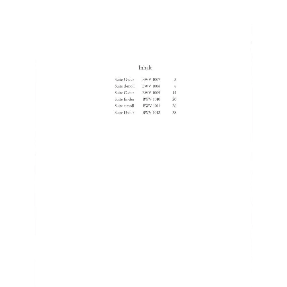 Shar Music J.S. Bach 6 Suiten BWV 1007-1012 Noten Cello Klengel