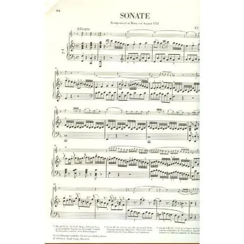 Henle Mozart Sonaten Klavier Violine Band 2 Noten Urtext