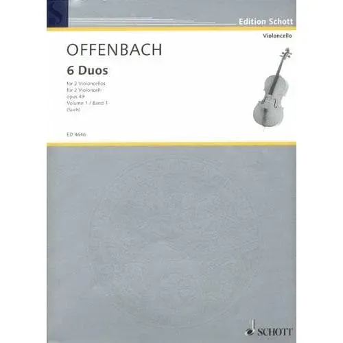 Shar Music Offenbach Six Duos Op.49 Cello Duett Vol.1