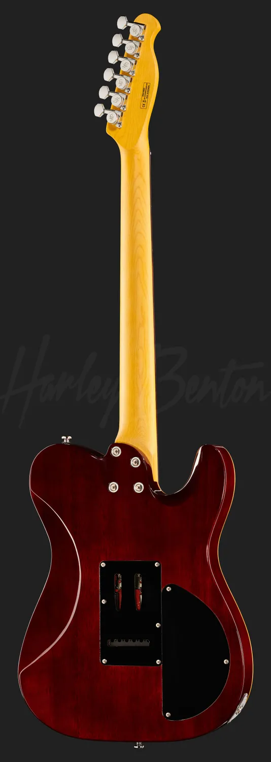 Harley Benton Fusion-T HH LH E-Gitarre schwarz Linkshänder