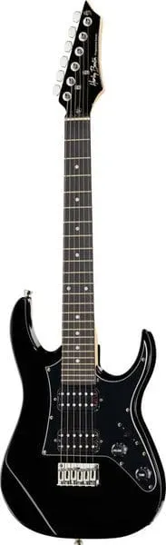 Harley Benton Student Series RG-Junior BK E-Gitarre schwarz 3/4