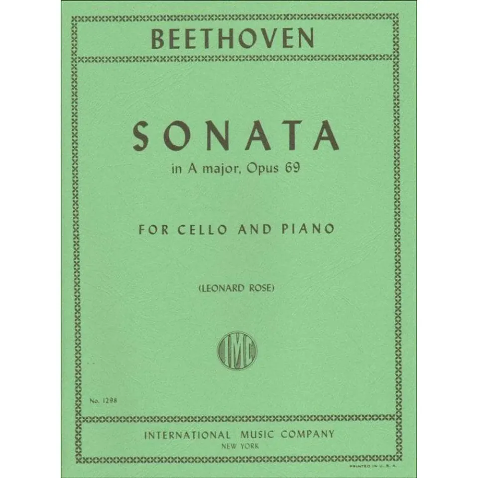Beethoven Cellosonate Nr.3 A-Dur Op.69 Noten Cello Klavier