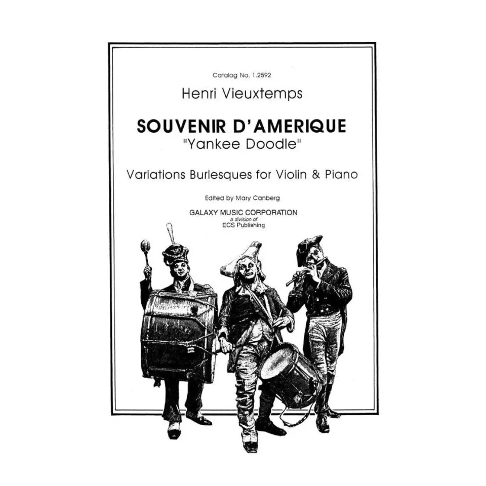 Galaxy Vieuxtemps Souvenir d'Amérique Noten Violine Klavier