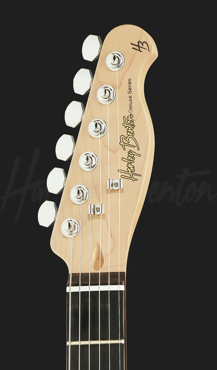 Harley Benton Classic TE-90QM E-Gitarre Trans Blue F-Hole