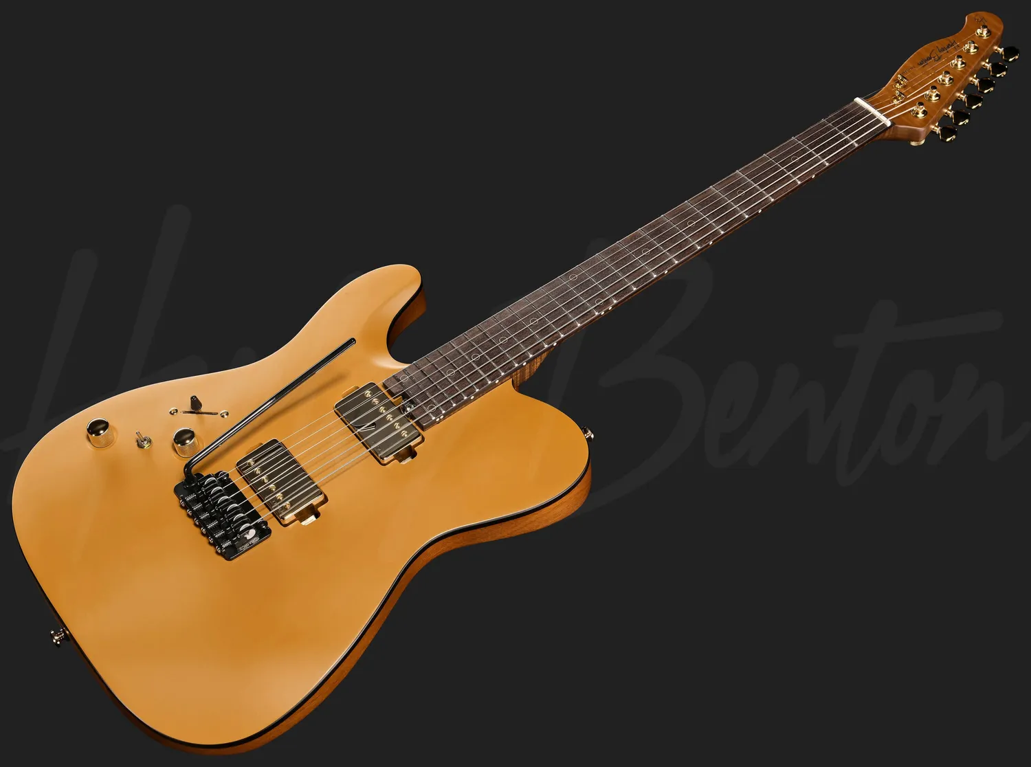 Harley Benton Fusion-T II HH Linkshänder E-Gitarre Satin Gold