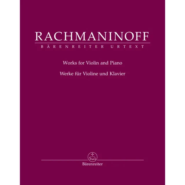 Rachmaninoff Werke Violine Klavier Noten Bärenreiter Urtext