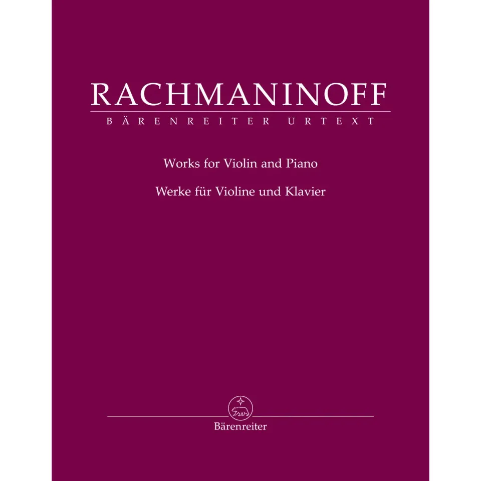 Rachmaninoff Werke Violine Klavier Noten Bärenreiter Urtext