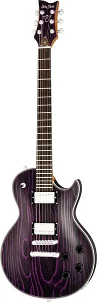 Harley Benton Agufish Custom Signature PB LTD E-Gitarre Purple Blast