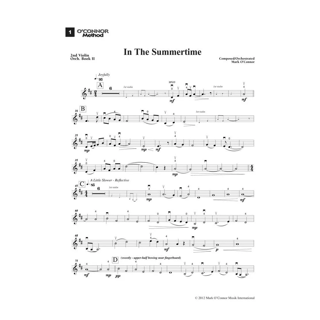 O'Connor Method Orchestra Book II Violine 2 Orchesterstimme