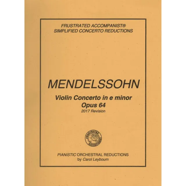 Shar Music Mendelssohn Violinkonzert e-Moll Op. 64 Klavier