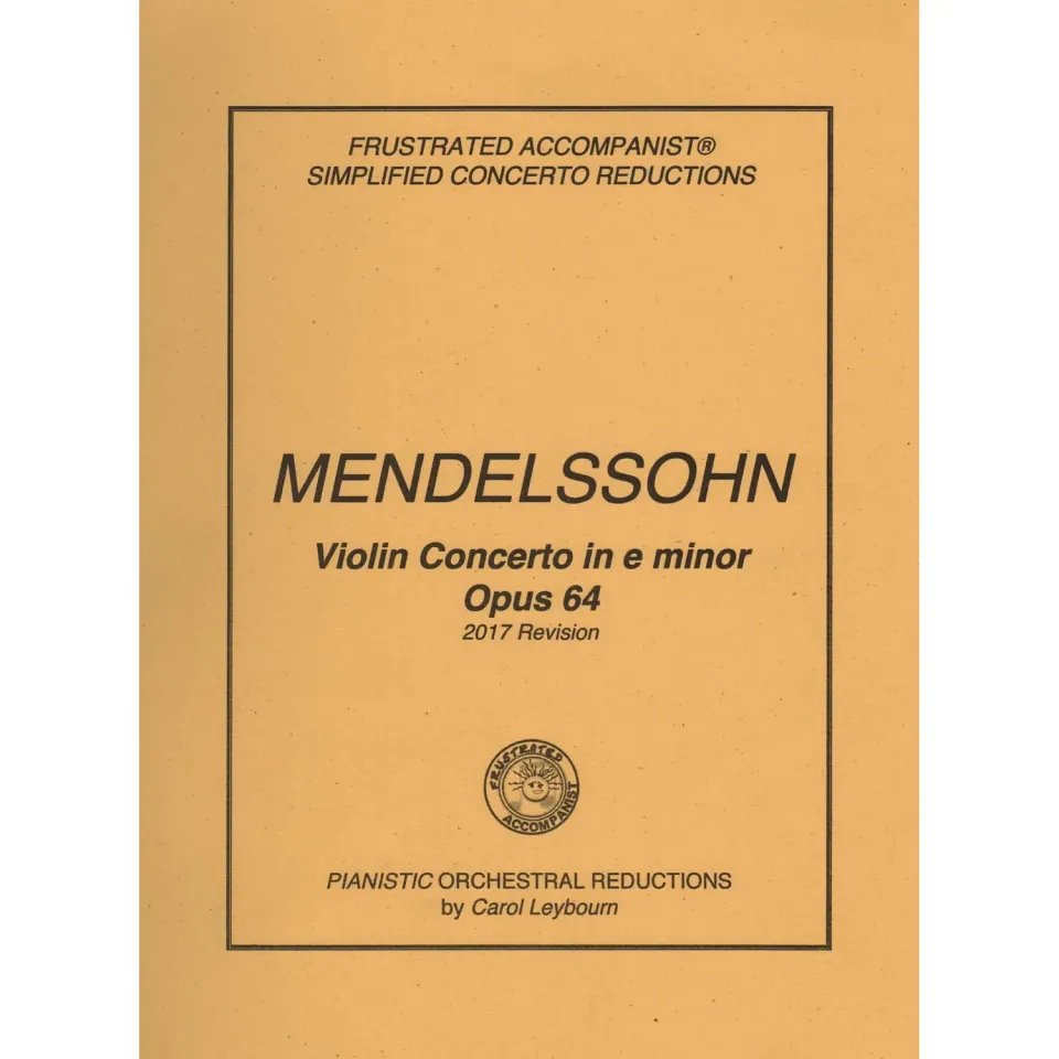 Shar Music Mendelssohn Violinkonzert e-Moll Op. 64 Klavier