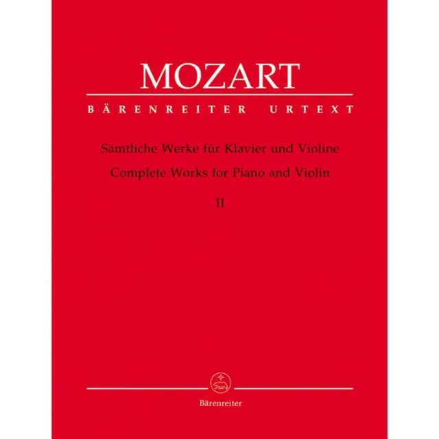 Bärenreiter Mozart Klavier Violine Bd. 2 Urtext Noten