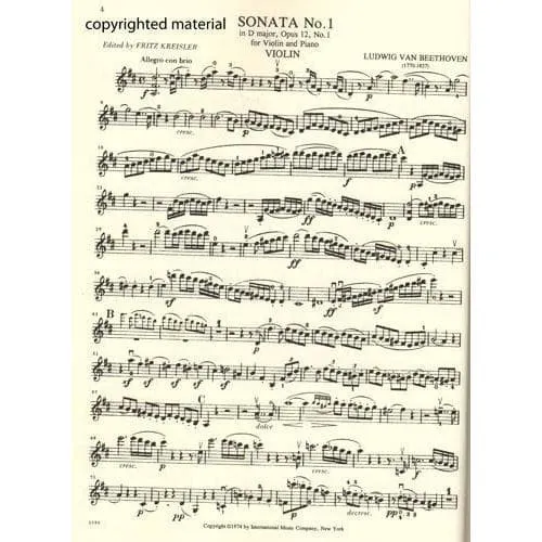 International Beethoven 10 Sonaten Noten Violine Klavier