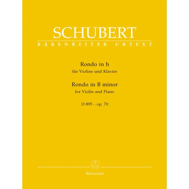 Bärenreiter Schubert Rondeau Brillante h-Moll Op 70 Noten